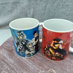 Star Wars Themed Ceramic Coffee Mug Set Featuring Classic Characters & Iconic De